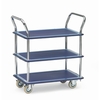 All-steel trolleys 3113 - 120 kg, platform size 740x480mm, 3 shelves